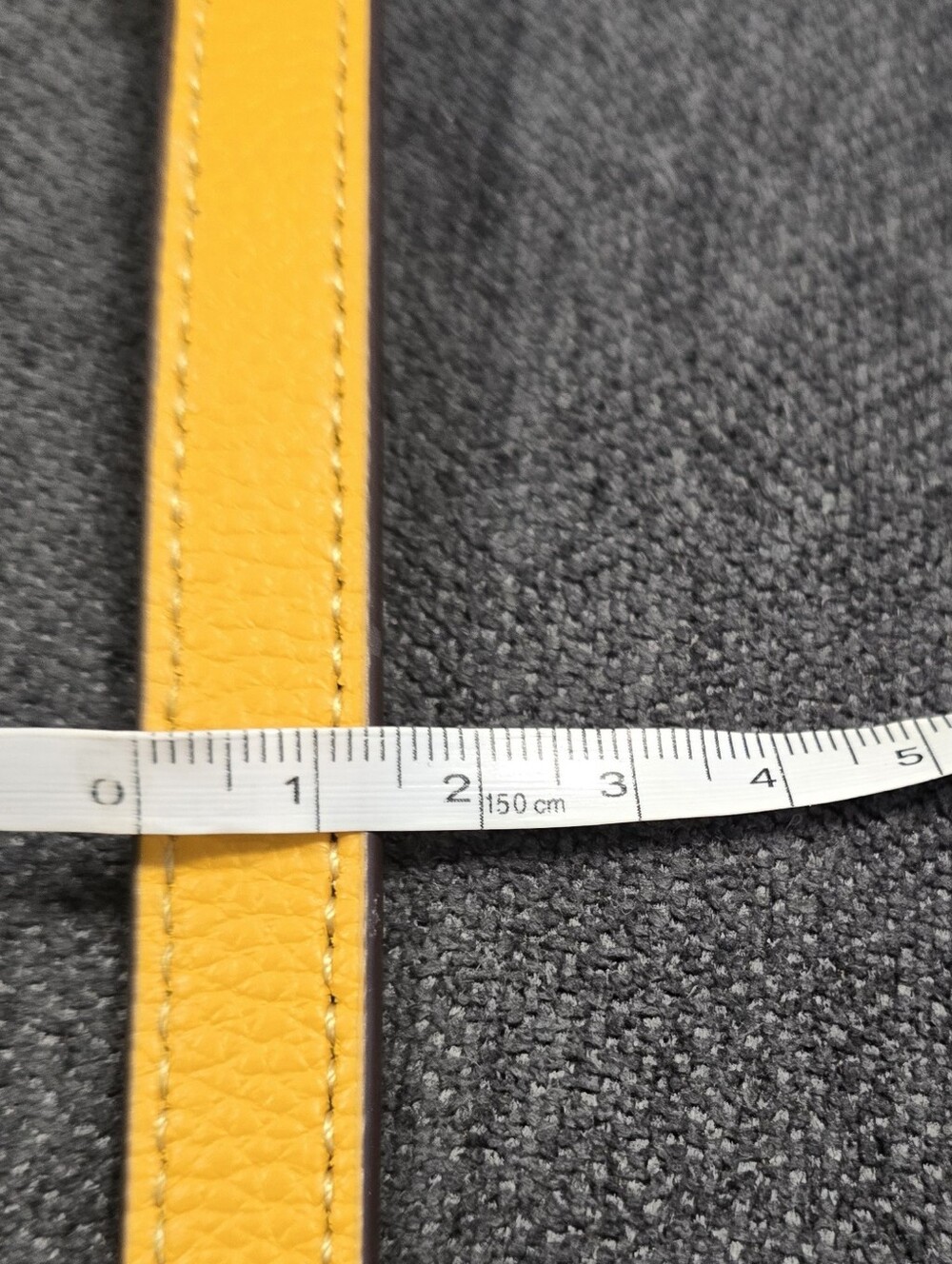 Coach Yellow Leather Strap with Silver Hardware - Picture 3 of 3